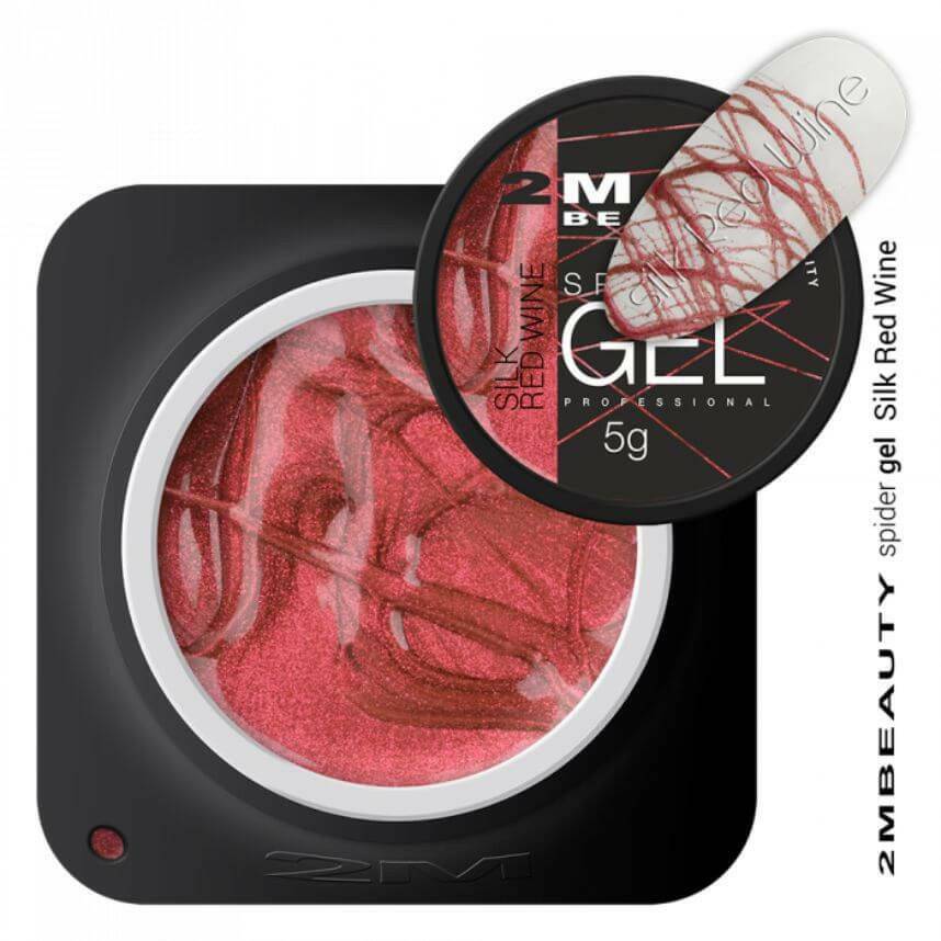 Silk Red Wine Spider Gel - thePINKchair.ca - Coloured Gel - 2Mbeauty