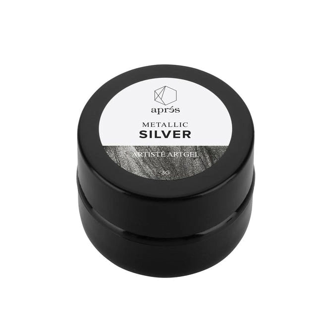 Silver - Artiste Gel - Metallic - thePINKchair.ca - Gel Paint - Apres