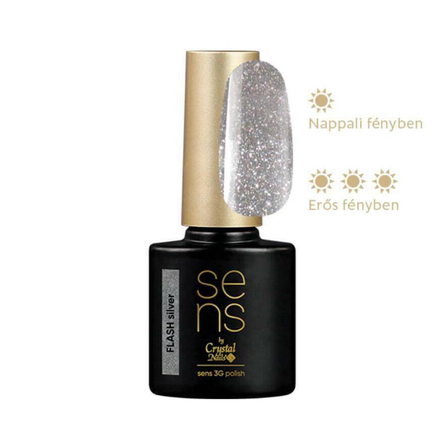 Silver Flash SENS Gel Polish - thePINKchair.ca - Gel Polish - Crystal Nails/Elite Cosmetix USA
