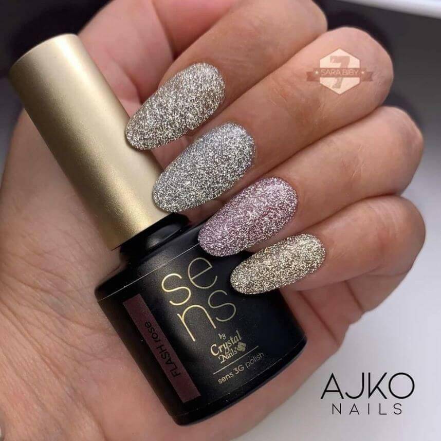 Silver Flash SENS Gel Polish - thePINKchair.ca - Gel Polish - Crystal Nails/Elite Cosmetix USA