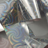Silver Holo Swirl - thePINKchair.ca - Nail Art - thePINKchair nail studio