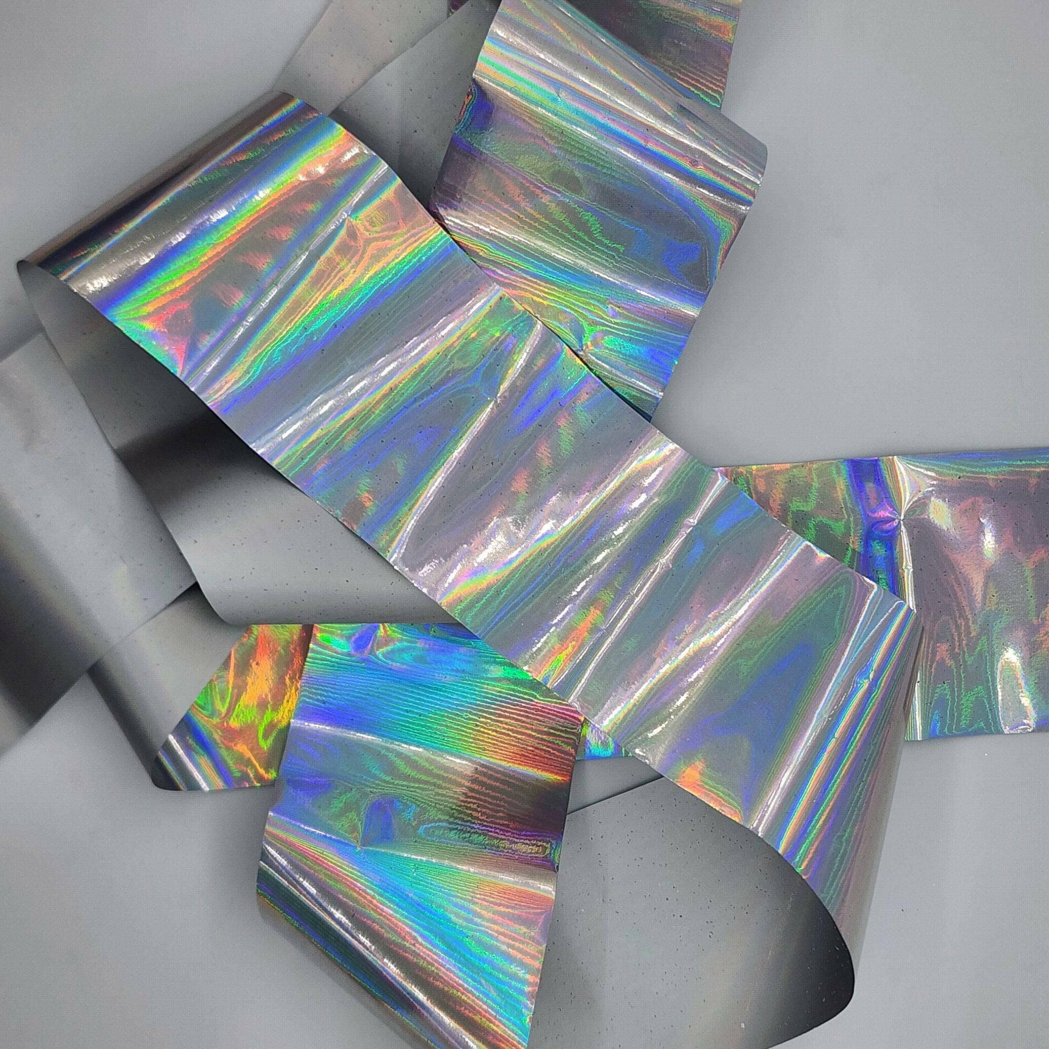 Silver Holo Transfer Foil by thePINKchair - thePINKchair.ca - Nail Art - thePINKchair nail studio
