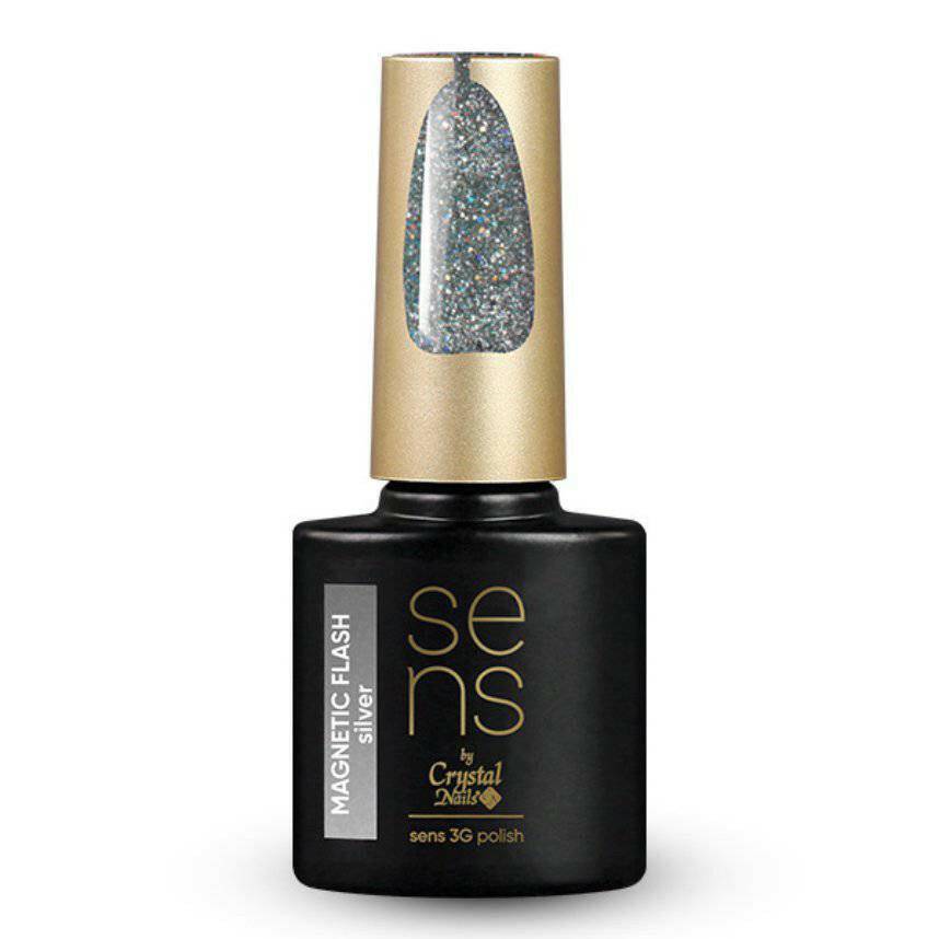 Silver Magnetic Flash SENS Gel Polish - thePINKchair.ca - Gel Polish - Crystal Nails/Elite Cosmetix USA