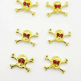 Skulls 12 Metal Nail Art by thePINKchair - thePINKchair.ca - Nail Art Kits & Accessories - thePINKchair nail studio
