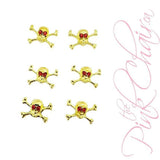 Skulls 12 Metal Nail Art by thePINKchair - thePINKchair.ca - Nail Art Kits & Accessories - thePINKchair nail studio