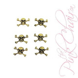 Skulls 13 Metal Nail Art by thePINKchair - thePINKchair.ca - Nail Art Kits & Accessories - thePINKchair nail studio