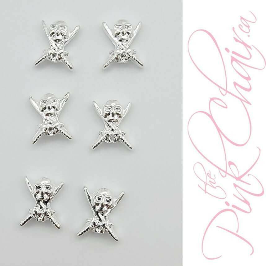 Skulls 2 Metal Nail Art by thePINKchair - thePINKchair.ca - Nail Art Kits & Accessories - thePINKchair nail studio