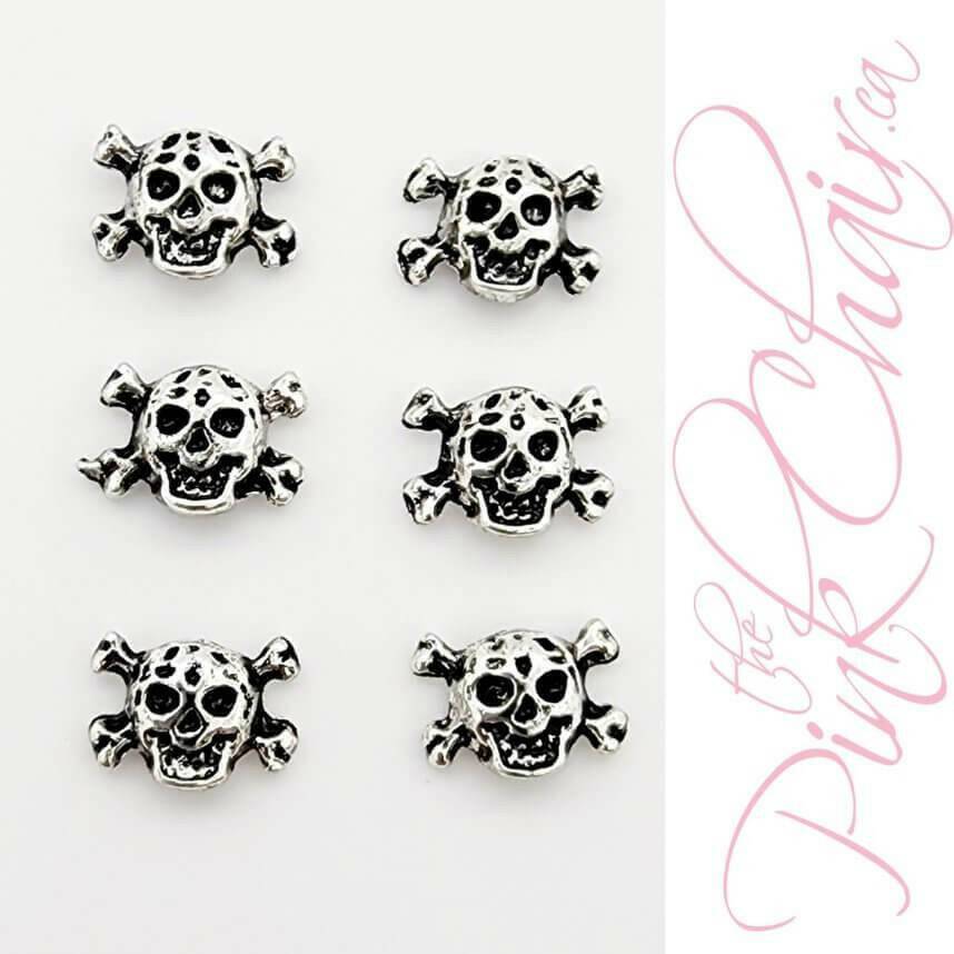 Skulls 4 Metal Nail Art by thePINKchair - thePINKchair.ca - Nail Art Kits & Accessories - thePINKchair nail studio