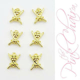 Skulls 5 Metal Nail Art by thePINKchair - thePINKchair.ca - Nail Art Kits & Accessories - thePINKchair nail studio
