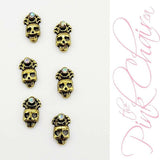 Skulls 7 Metal Nail Art by thePINKchair - thePINKchair.ca - Nail Art Kits & Accessories - thePINKchair nail studio