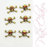 Skulls 8 Metal Nail Art by thePINKchair - thePINKchair.ca - Nail Art Kits & Accessories - thePINKchair nail studio