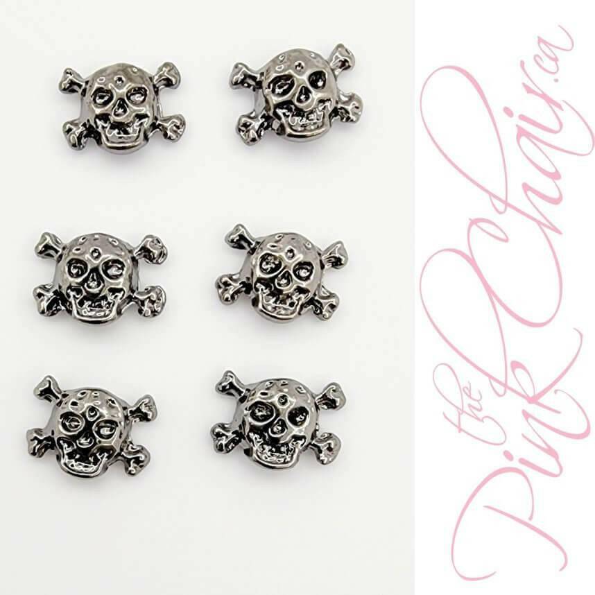 Skulls 9 Metal Nail Art by thePINKchair - thePINKchair.ca - Nail Art Kits & Accessories - thePINKchair nail studio