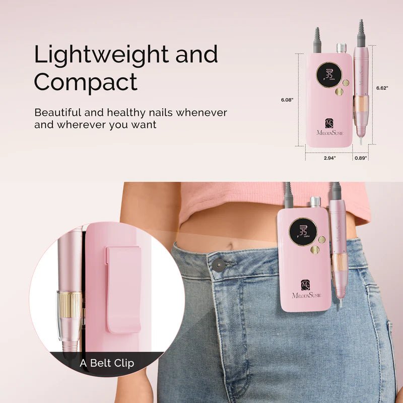 SM200F Plus Rechargeable 35000RPM Nail Drill - thePINKchair.ca - efile - Melody Susie