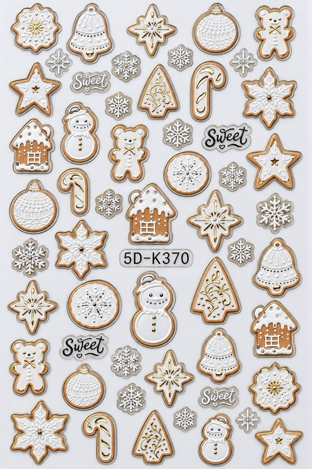 Snowed In – Christmas Nail Art Stickers - thePINKchair.ca - nail art - thePINKchair.ca