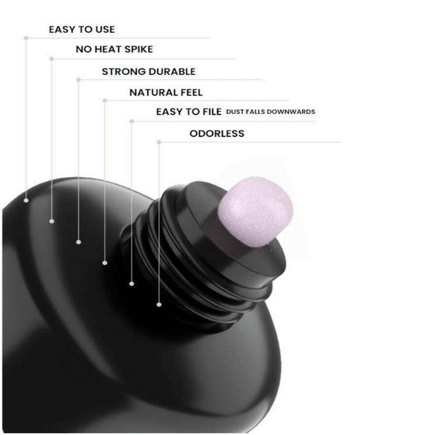 Sparkly White Tube Gel by Egoista - thePINKchair.ca - Builder Gel - egoista