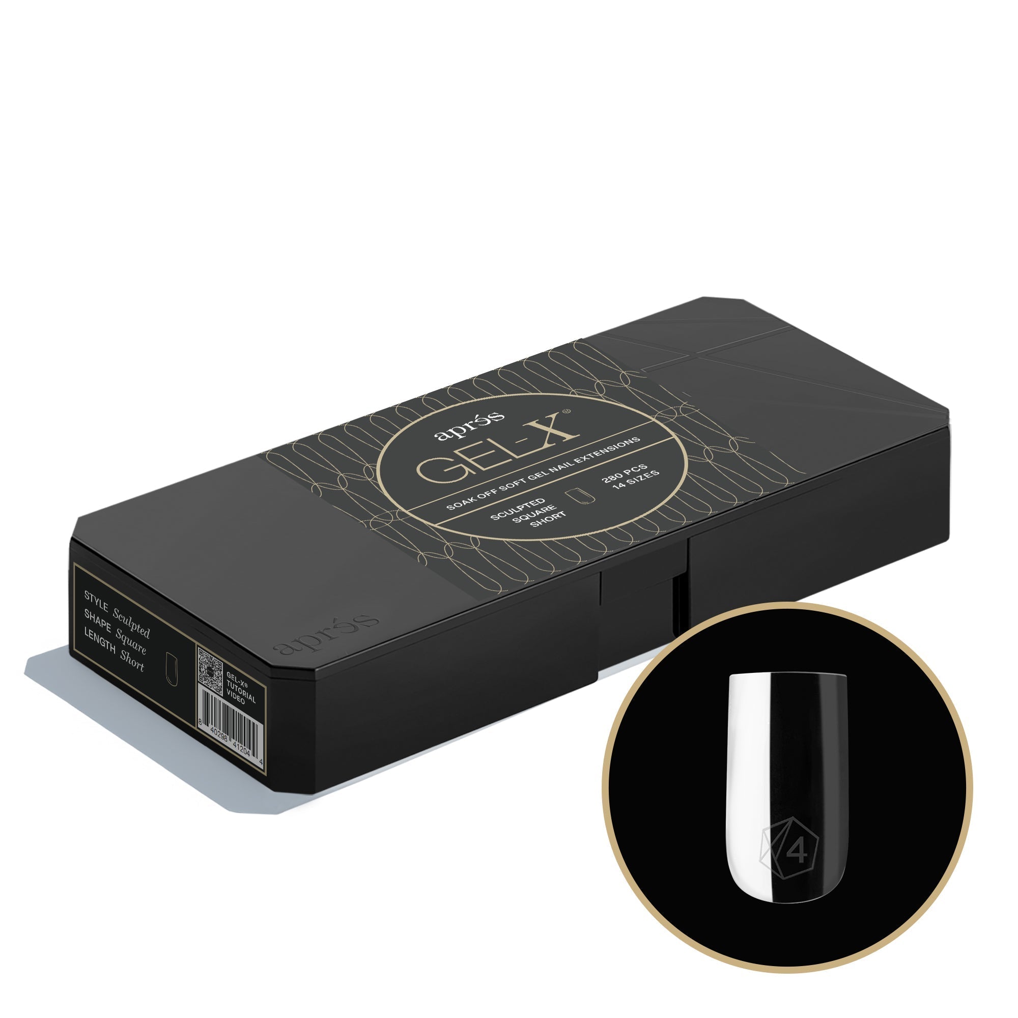 SQUARE Apres Gel-X MINI Tip Box - thePINKchair.ca - Tips - Apres