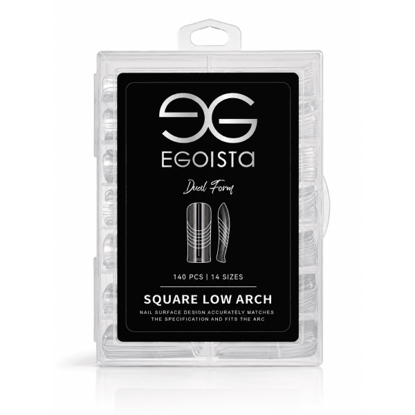 Square Low Arch Dual Forms for Nails | Egoista - thePINKchair.ca - Tips - egoista