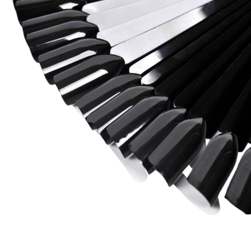 Square Swatch Sticks (BLACK/50pcs) by thePINKchair - thePINKchair.ca - Tips - thePINKchair nail studio