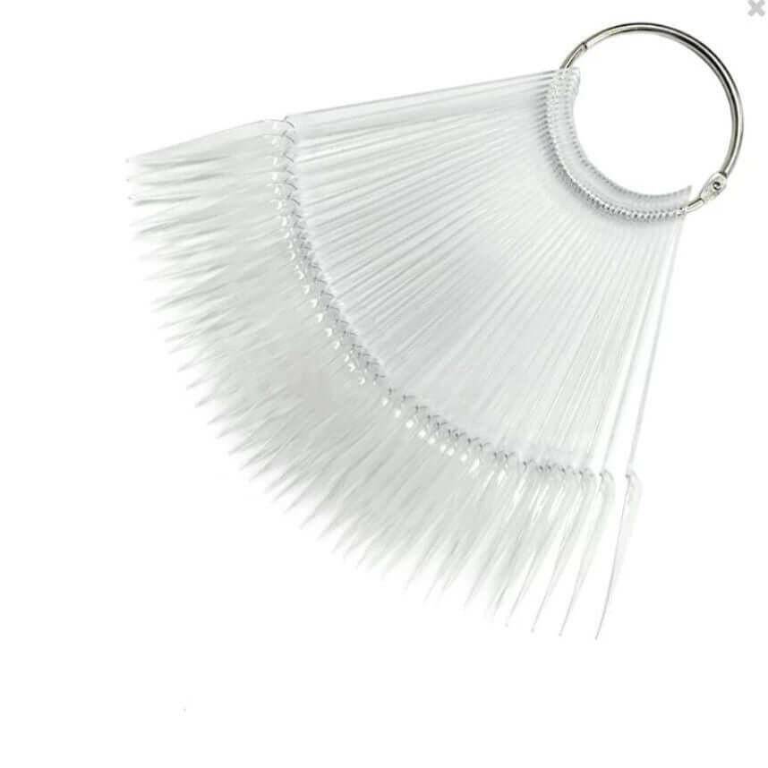 Stiletto Swatch Sticks (CLEAR/50pcs) by thePINKchair - thePINKchair.ca - Tips - thePINKchair nail studio