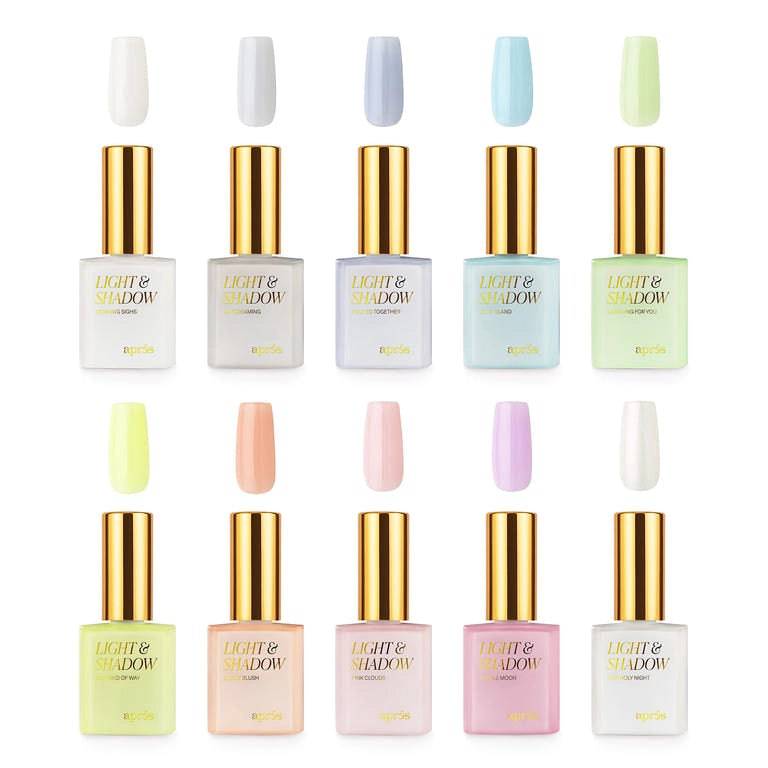 Summer Collection Light & Shadow - Set of 10 - thePINKchair.ca - gel polish - Apres