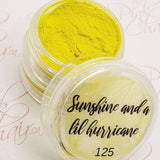 Sunshine and a 'lil Hurricane, Pigment by thePINKchair - thePINKchair.ca - Nail Art - thePINKchair nail studio
