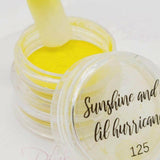 Sunshine and a 'lil Hurricane, Pigment by thePINKchair - thePINKchair.ca - Nail Art - thePINKchair nail studio