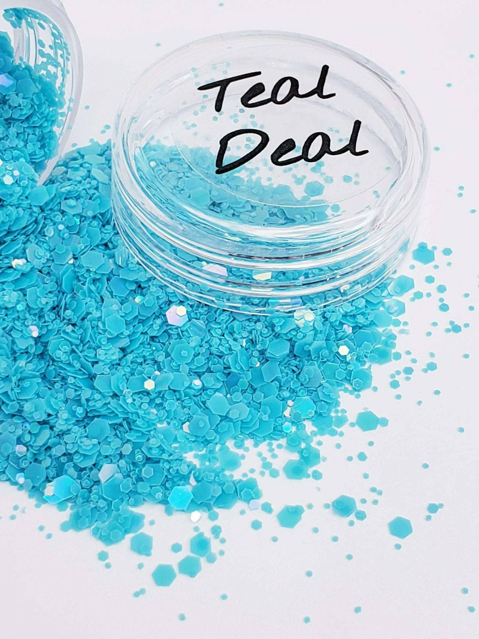 Teal Deal, Glitter (98) - thePINKchair.ca - Glitter - thePINKchair nail studio