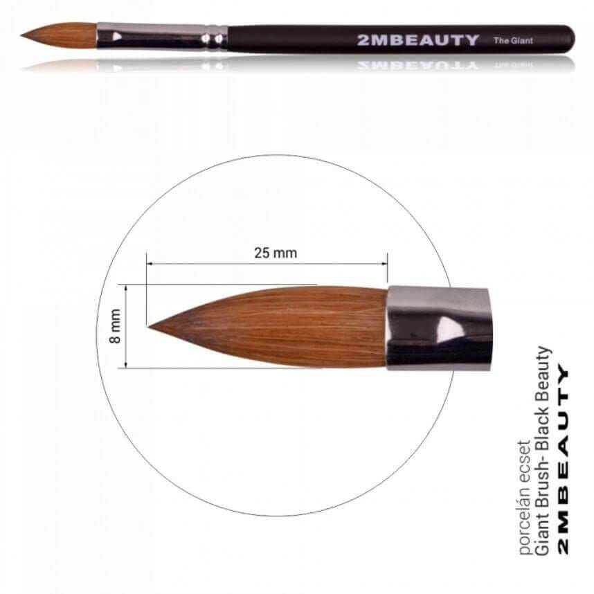 "The Giant" Acrylic Brush (Black Beauty) by 2MBEAUTY - thePINKchair.ca - Brushes - 2Mbeauty