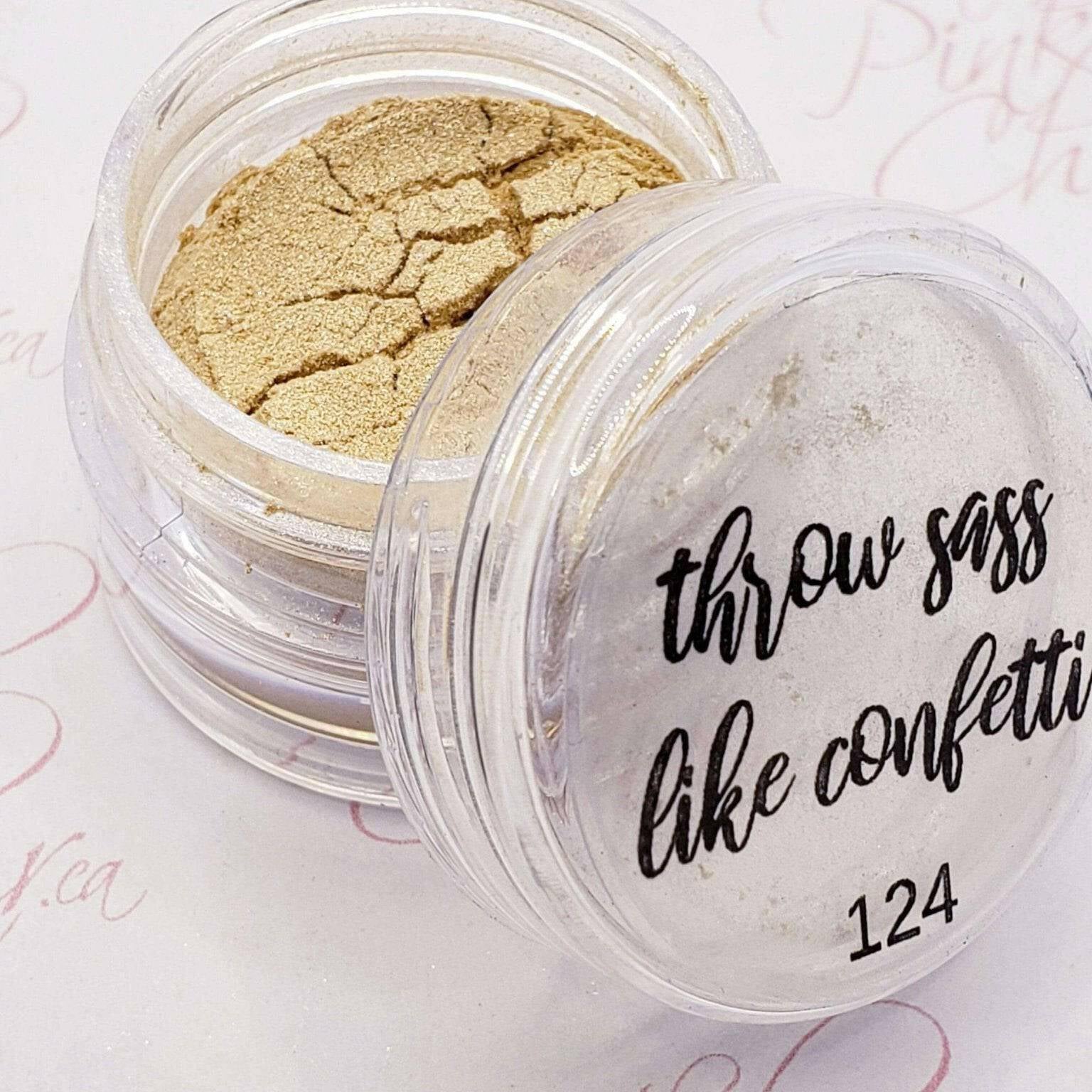Throw Sass like Confetti, Pigment by thePINKchair - thePINKchair.ca - Nail Art - thePINKchair nail studio