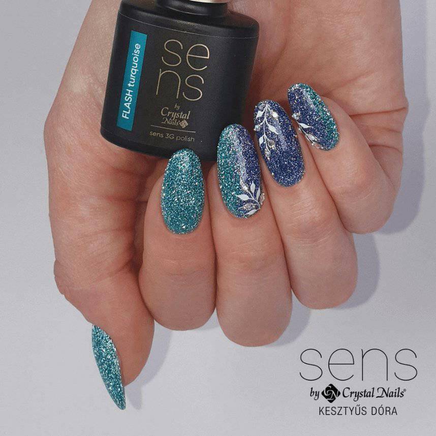 Turquoise Flash SENS Gel Polish - thePINKchair.ca - Gel Polish - Crystal Nails/Elite Cosmetix USA