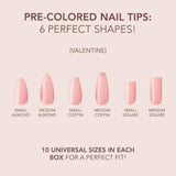 Valentine Cover Gelly Tips by Kiara Sky - thePINKchair.ca - Tips - Kiara Sky