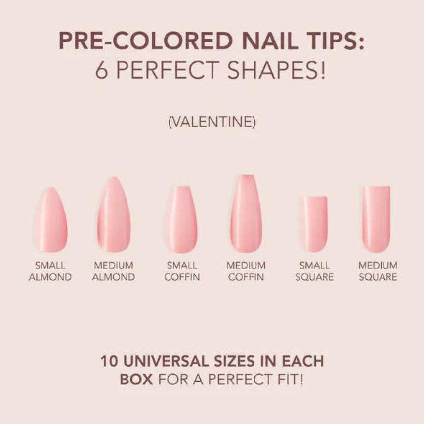 Valentine Cover Gelly Tips by Kiara Sky - thePINKchair.ca - Tips - Kiara Sky