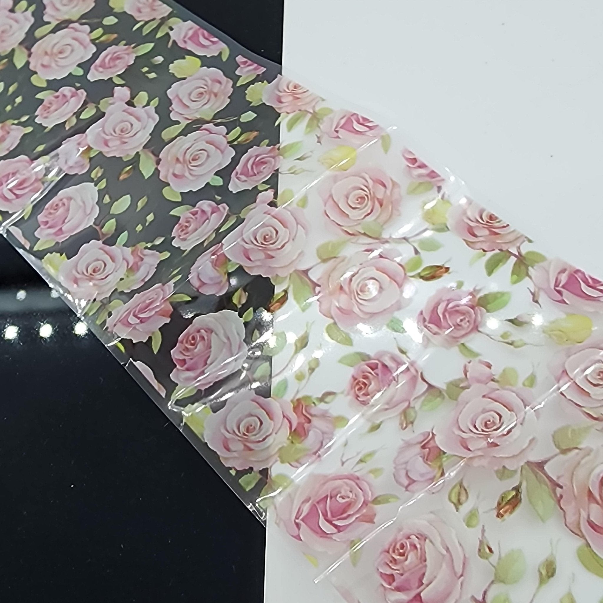 Vintage Floral Transfer Foil #75 - thePINKchair.ca - nail art - thePINKchair nail studio