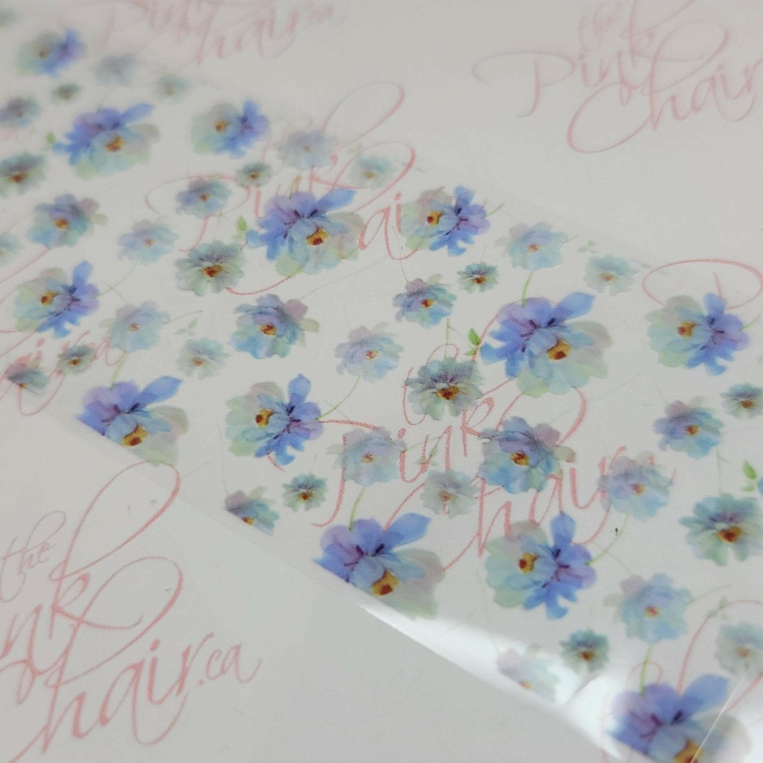 Vintage Floral Transfer Foil #76 - thePINKchair.ca - nail art - thePINKchair nail studio