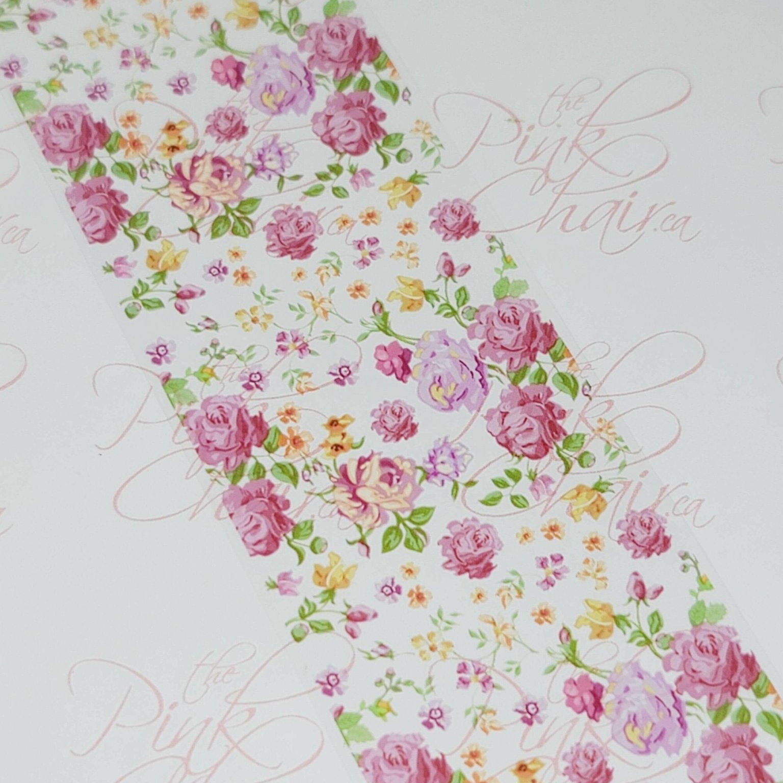 Vintage Floral Transfer Foil #77 - thePINKchair.ca - nail art - thePINKchair nail studio