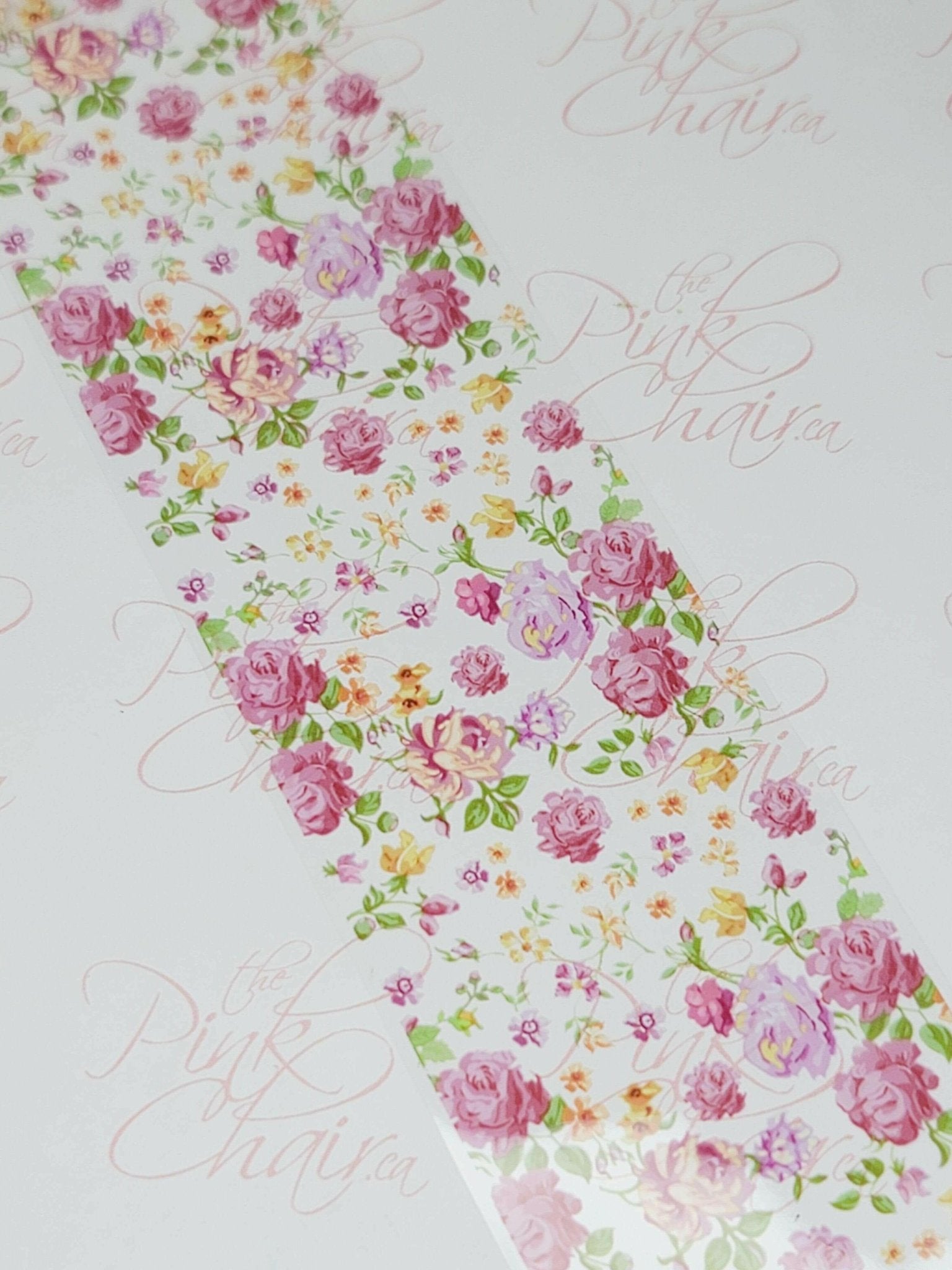 Vintage Floral Transfer Foil #77 - thePINKchair.ca - nail art - thePINKchair nail studio