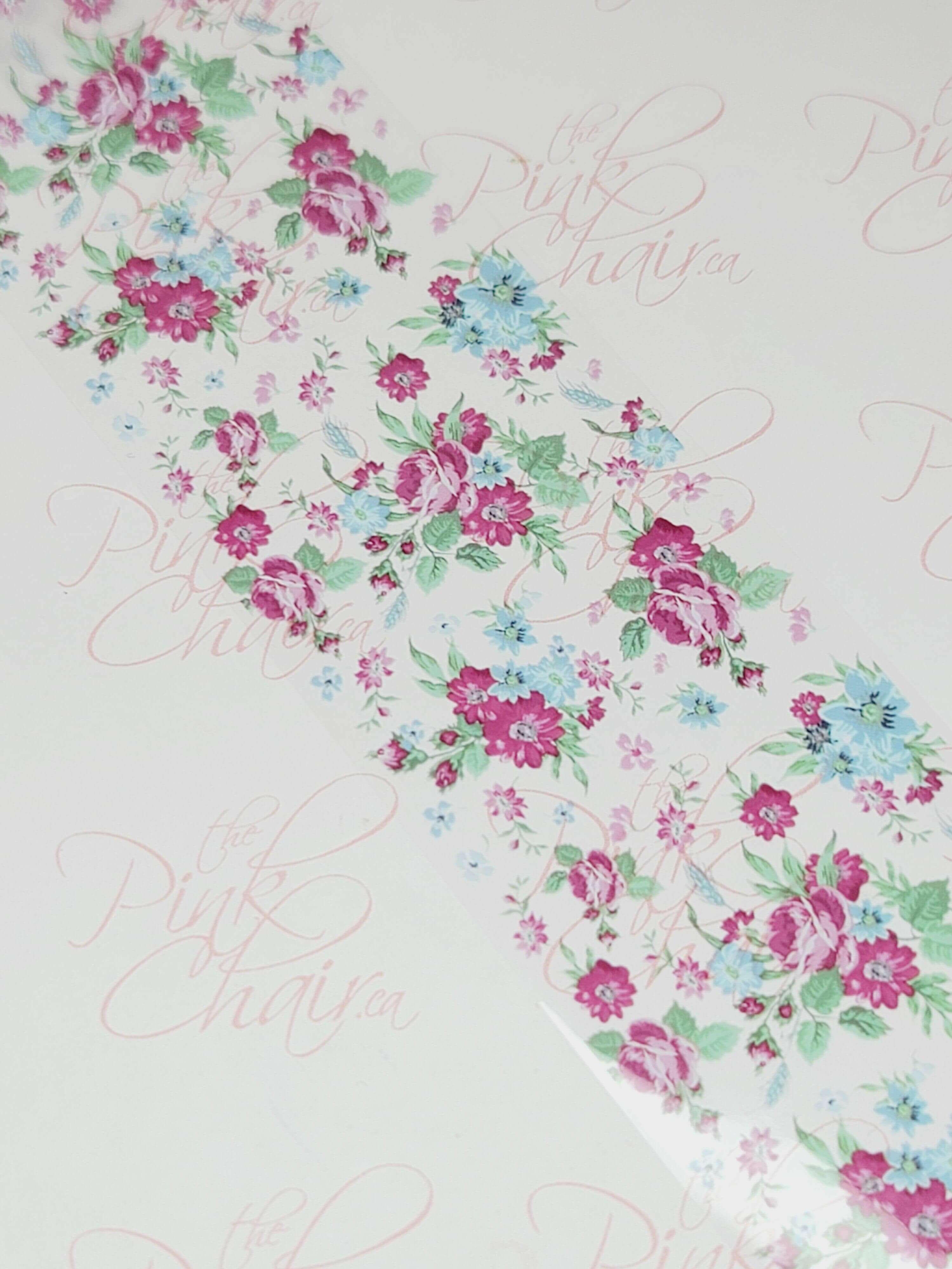 Vintage Floral Transfer Foil #79 - thePINKchair.ca