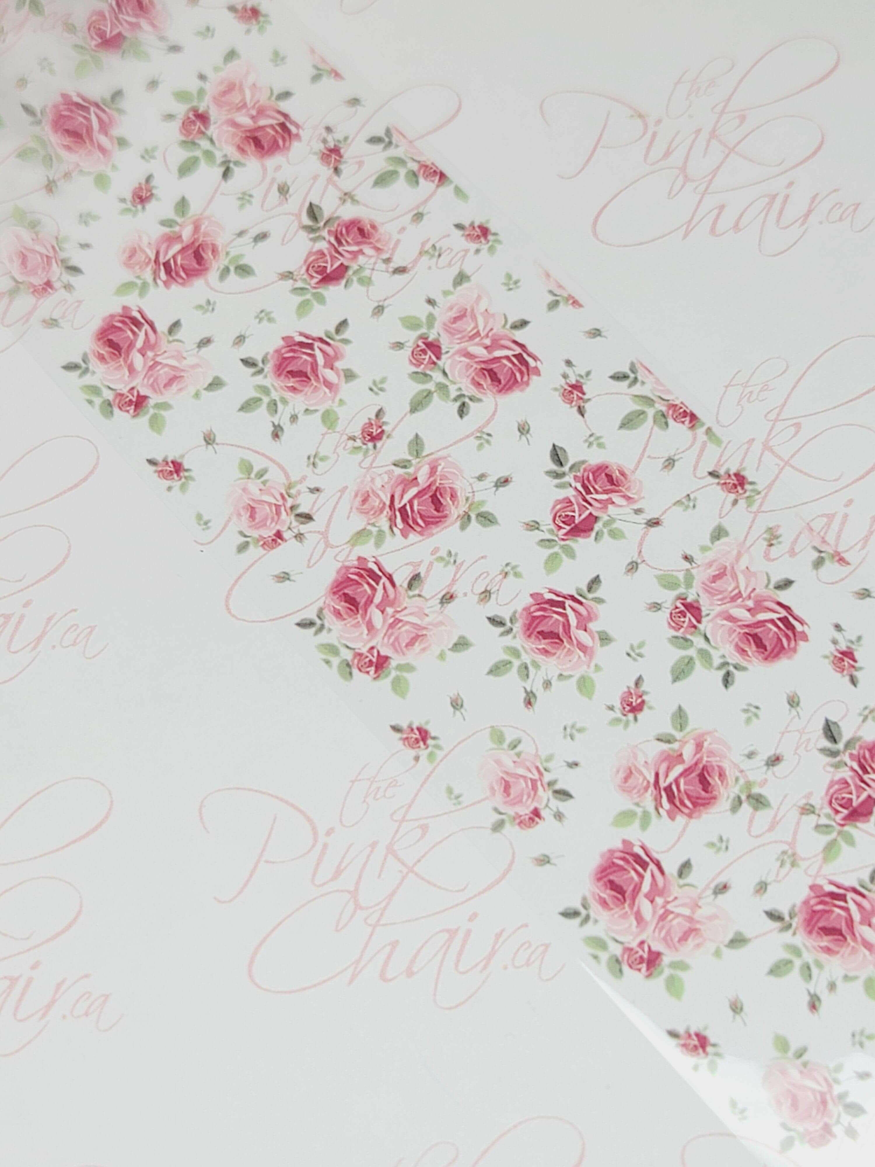 Vintage Floral Transfer Foil #80 - thePINKchair.ca