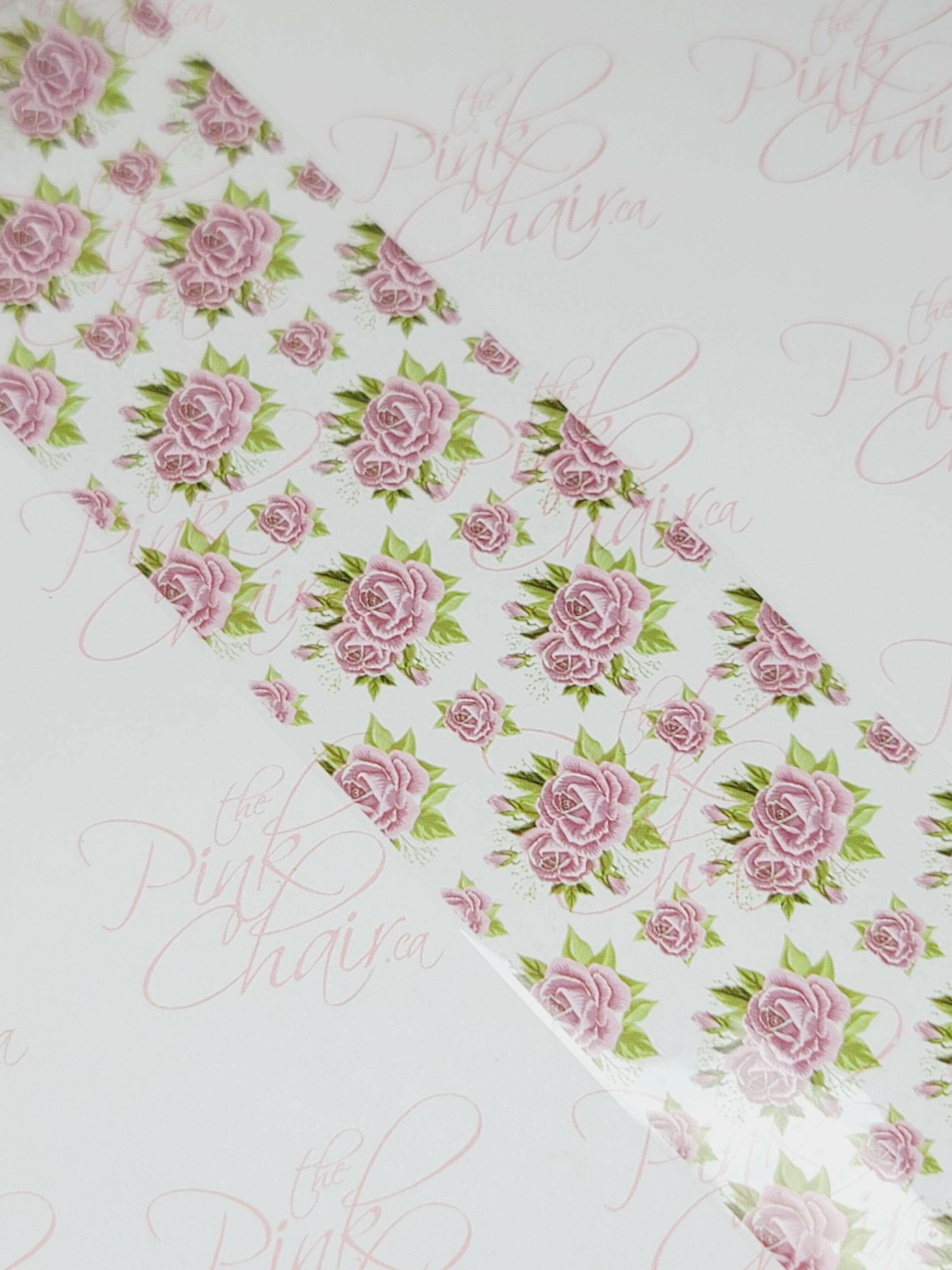 Vintage Floral Transfer Foil #81 - thePINKchair.ca
