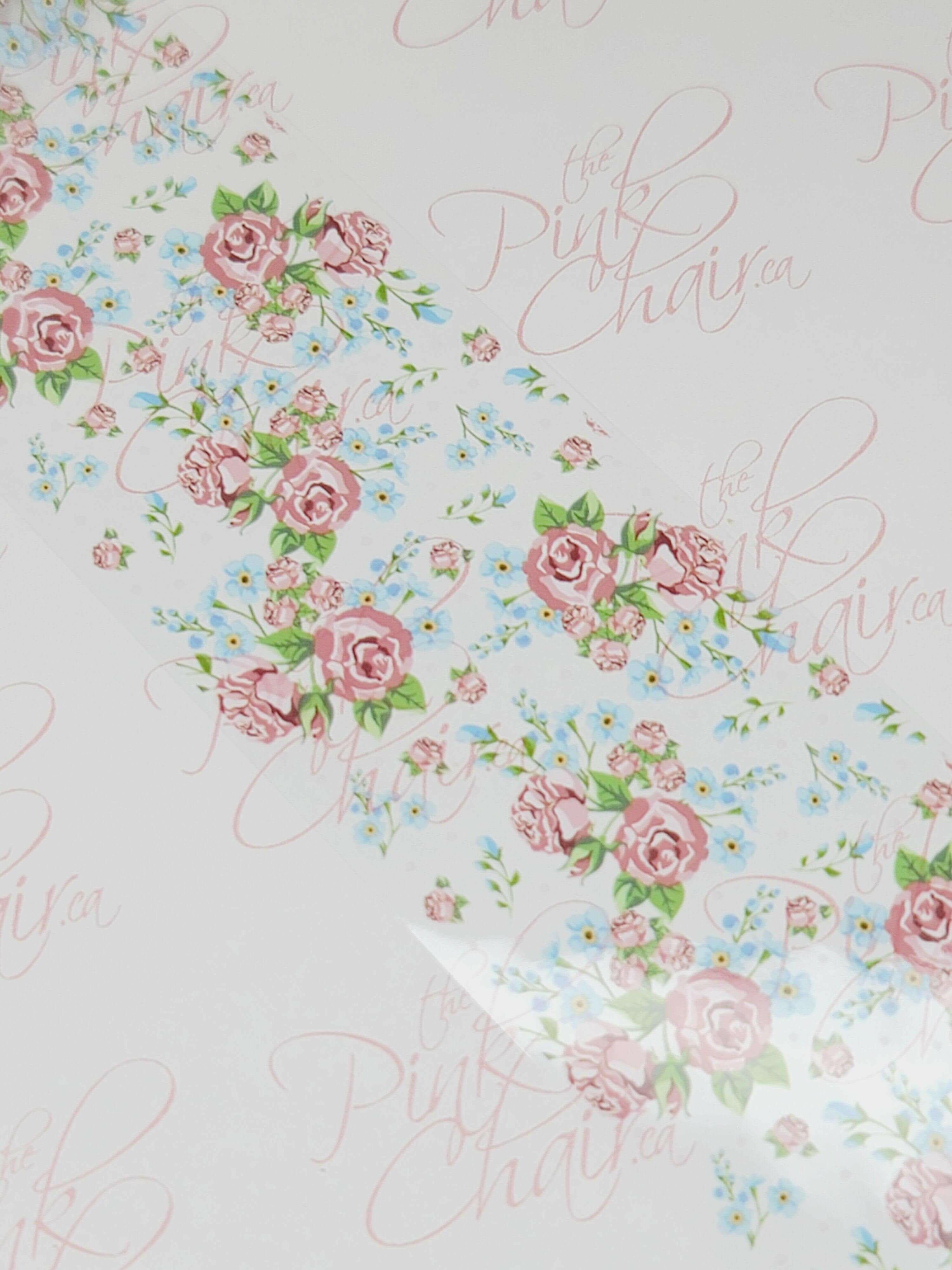 Vintage Floral Transfer Foil #82 - thePINKchair.ca