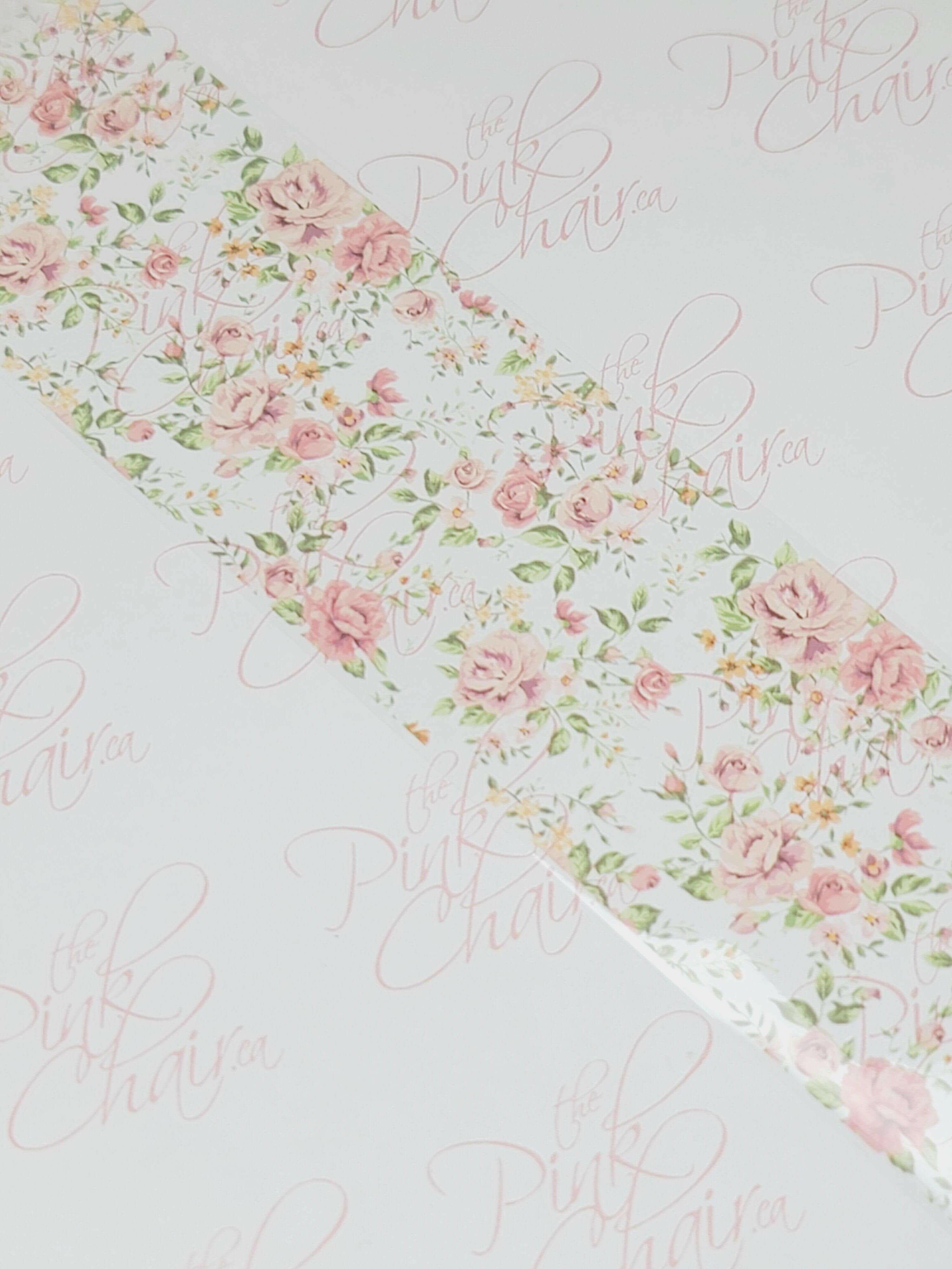 Vintage Floral Transfer Foil #84 - thePINKchair.ca
