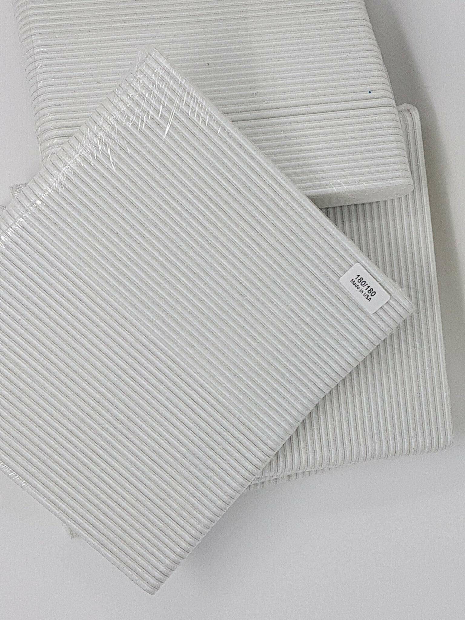 White 7in Straight Files (50pk) - thePINKchair.ca - File - thePINKchair nail studio