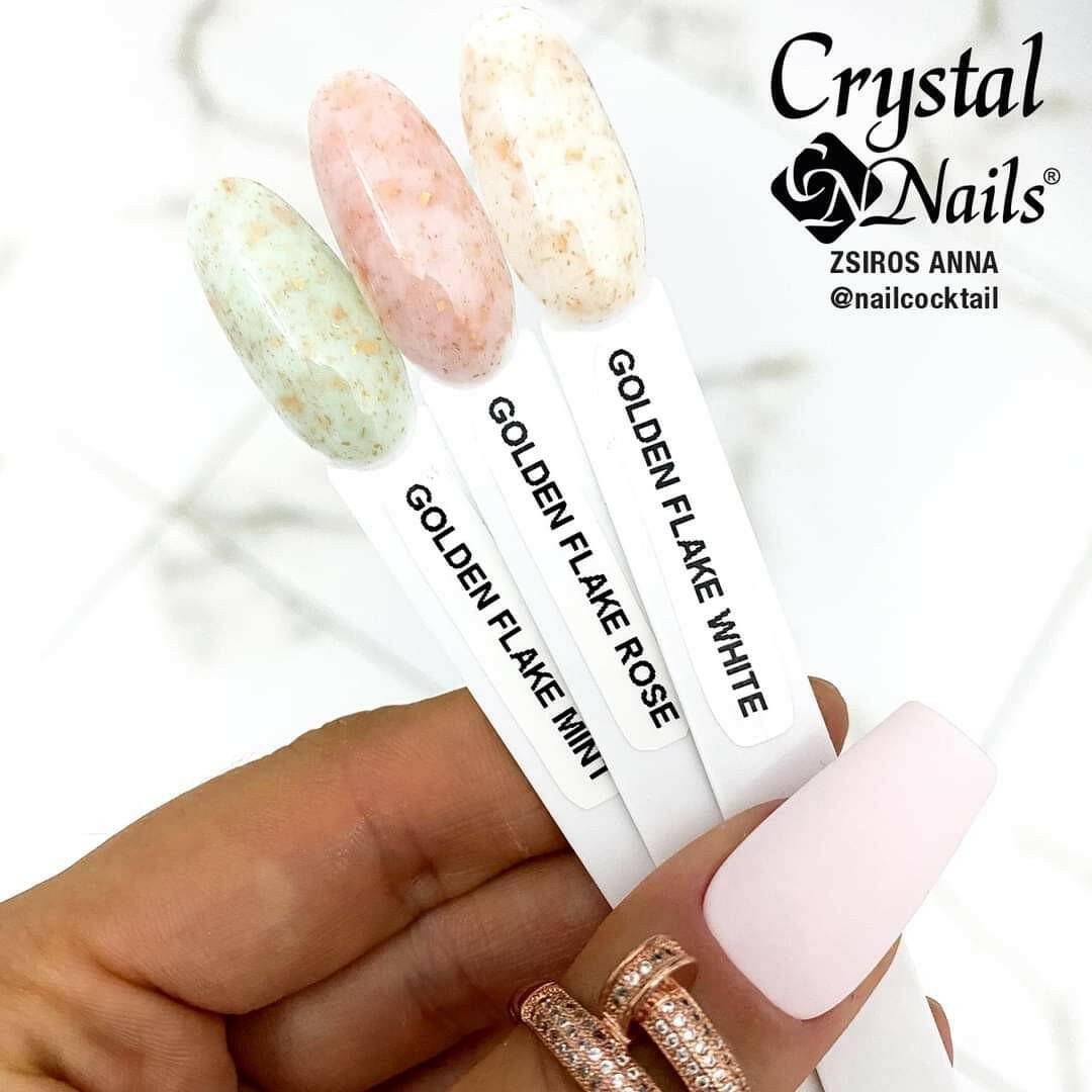 White Golden Flake SENS Base + Builder Gel - thePINKchair.ca - Gel Polish - Crystal Nails/Elite Cosmetix USA