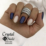 White SENS Aurora Flake Base & Builder Gel (10ml) by Crystal Nails