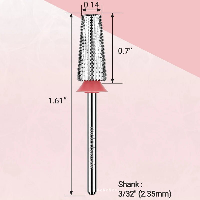 X Fine - Tungsten Carbide 5in1 - thePINKchair.ca - efile Bit - Melody Susie