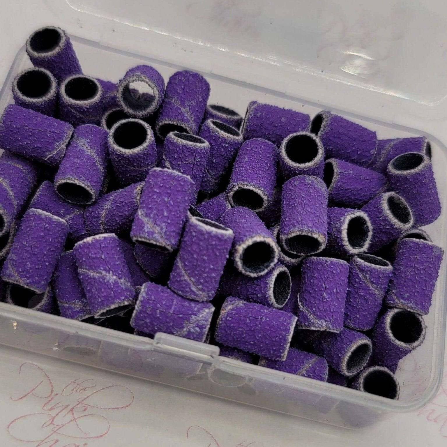 XCoarse Purple Sanding Band - 60grit - thePINKchair.ca - efile bit - thePINKchair nail studio