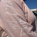 XLARGE Pink Tunic Style Hoodie - thePINKchair.ca - swag - thePINKchair nail studio