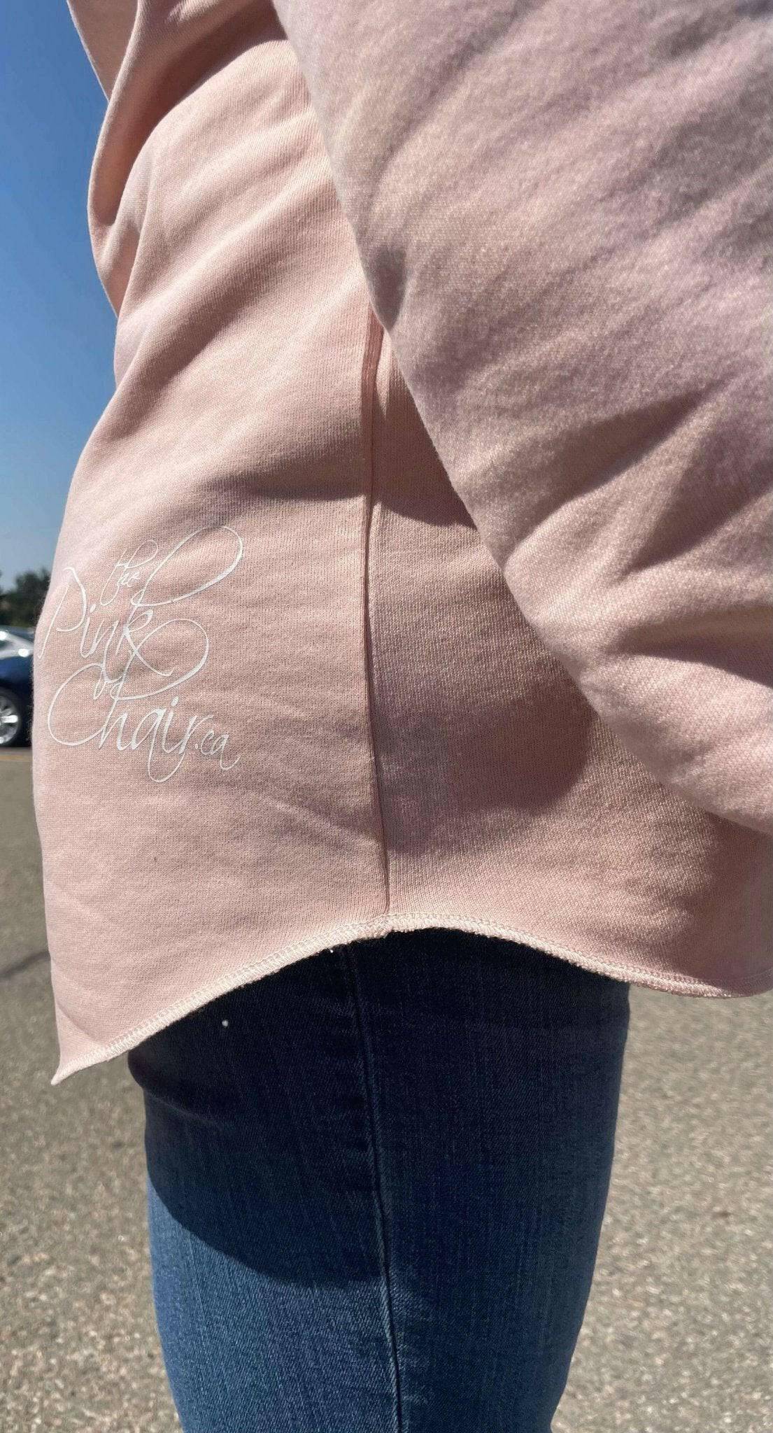 XLARGE Pink Tunic Style Hoodie - thePINKchair.ca - swag - thePINKchair nail studio