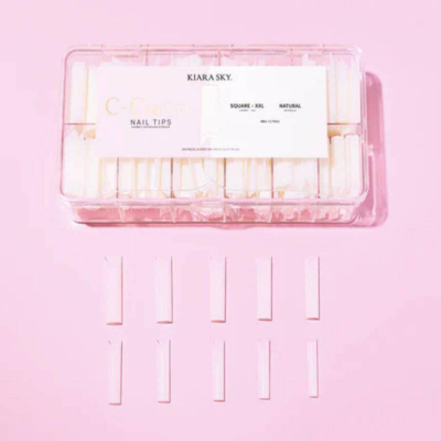 XXL C - Curve Tips (NATURAL) by Kiara Sky - thePINKchair.ca - False Nails - Kiara Sky