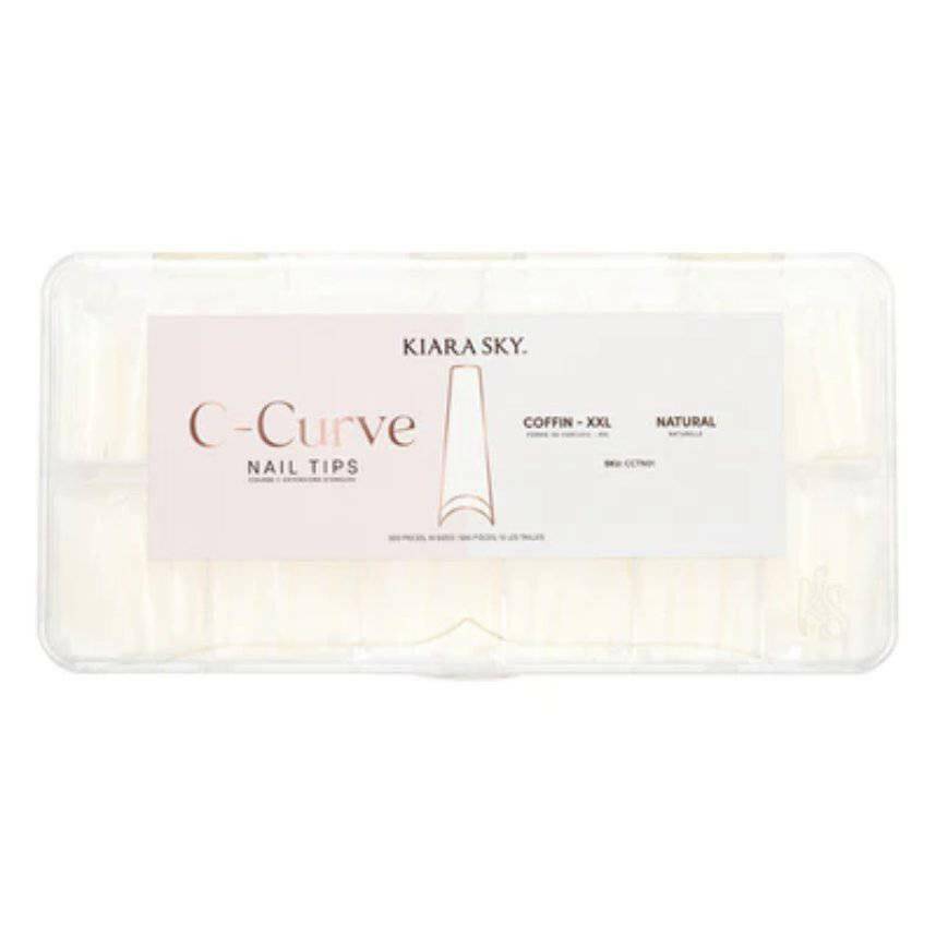 XXL C - Curve Tips (NATURAL) by Kiara Sky - thePINKchair.ca - False Nails - Kiara Sky